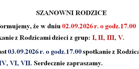 ZEBRANIE Z RODZICAMI